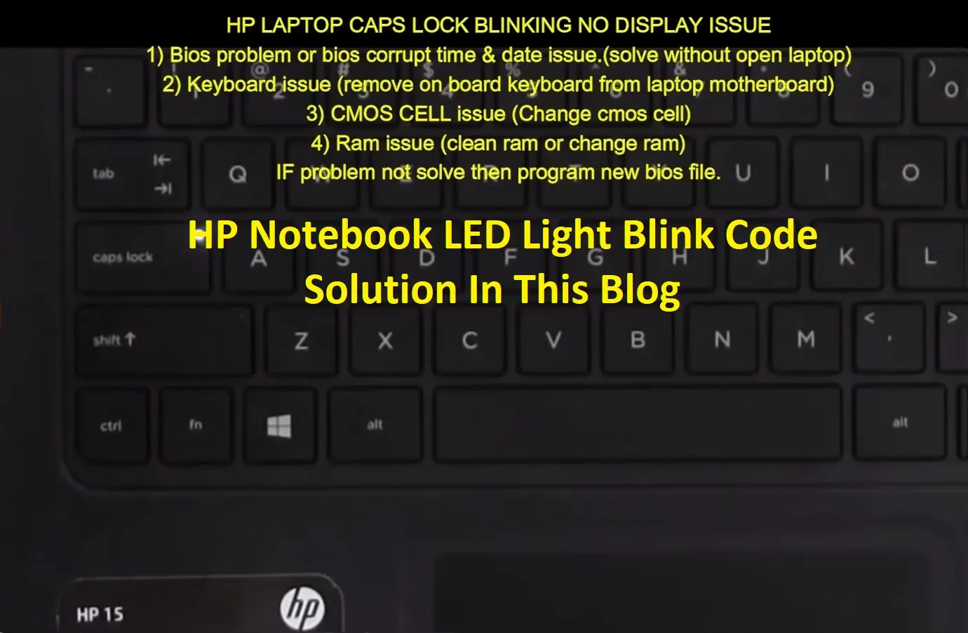 HP Notebook-Laptop-LED-Blinkcodes-Fehler