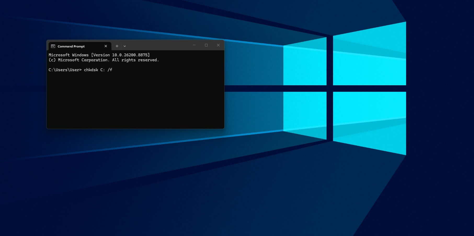 Festplatte mit CMD reparieren