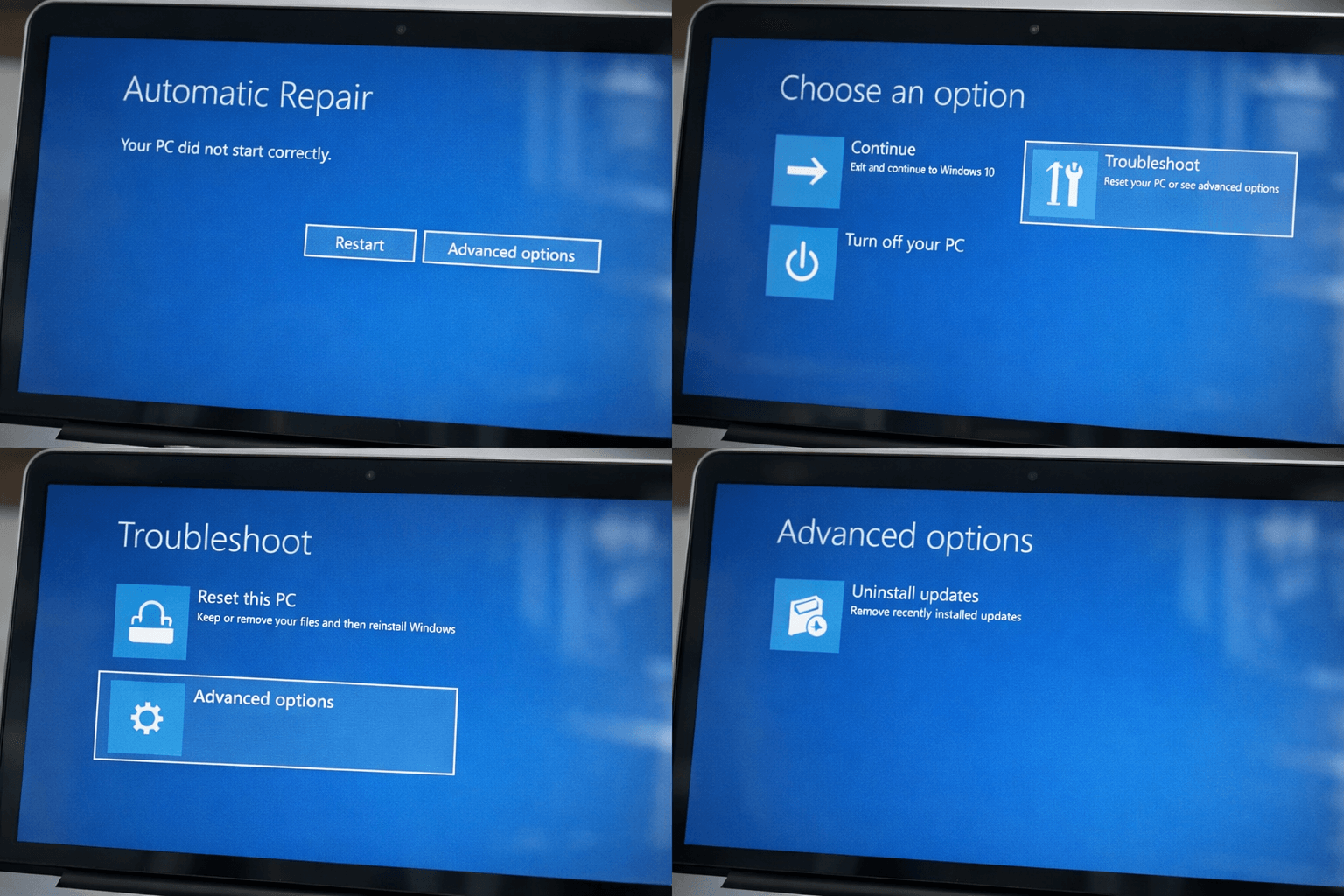 Laptop Bildschirm schwarz