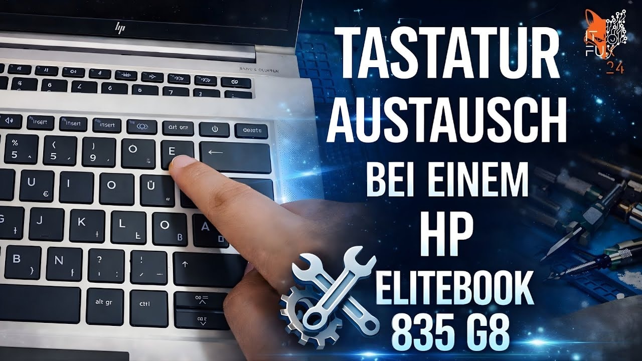 video thumbnail for 'HP EliteBook 835 G8 Tastatur Austausch | Schritt-für-Schritt Laptop Reparatur'
