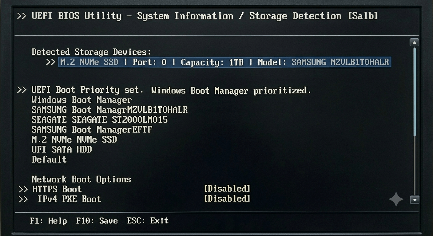 Kein bootfähiges Gerät gefunden