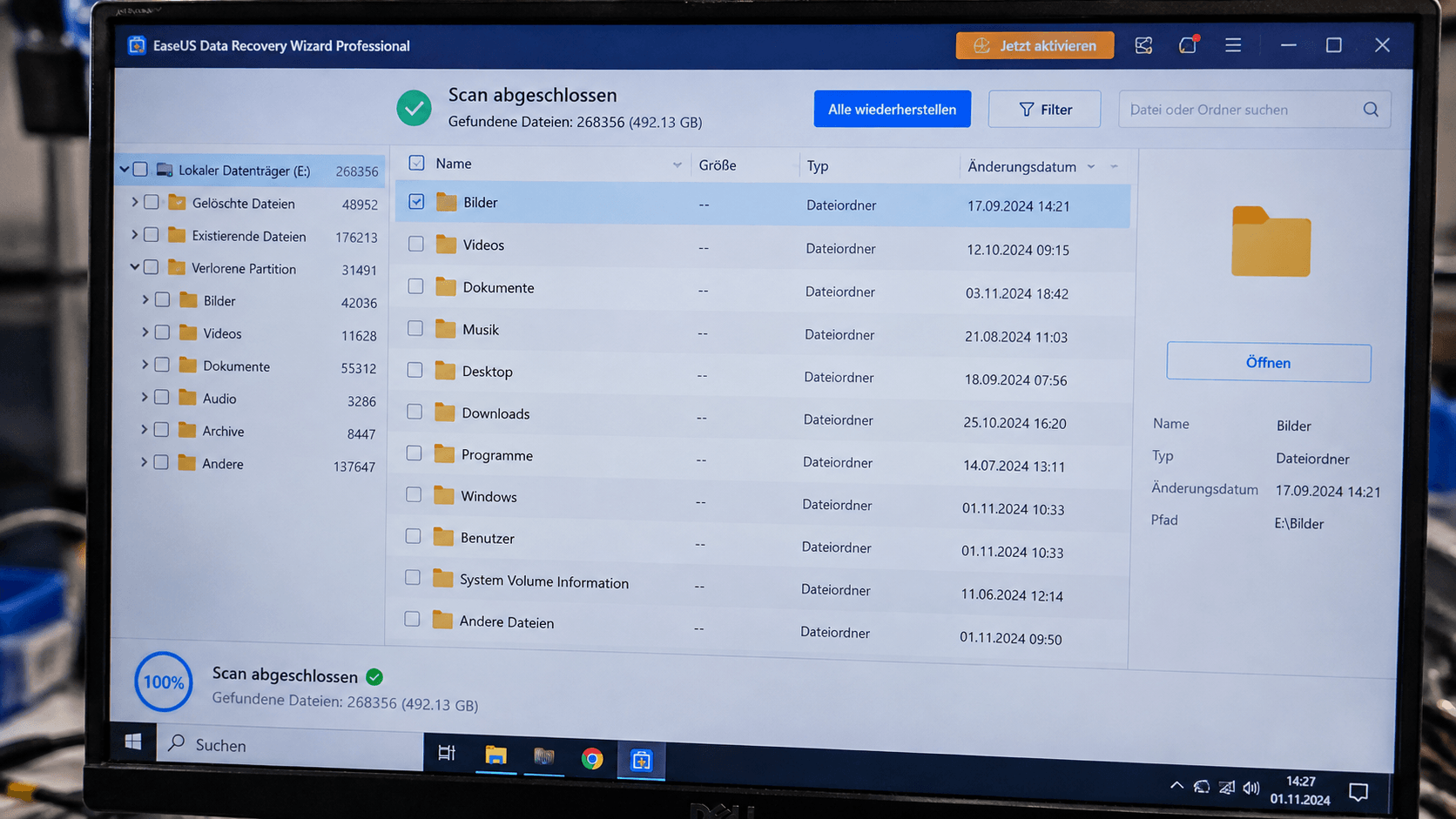 Festplatte Datenrettung