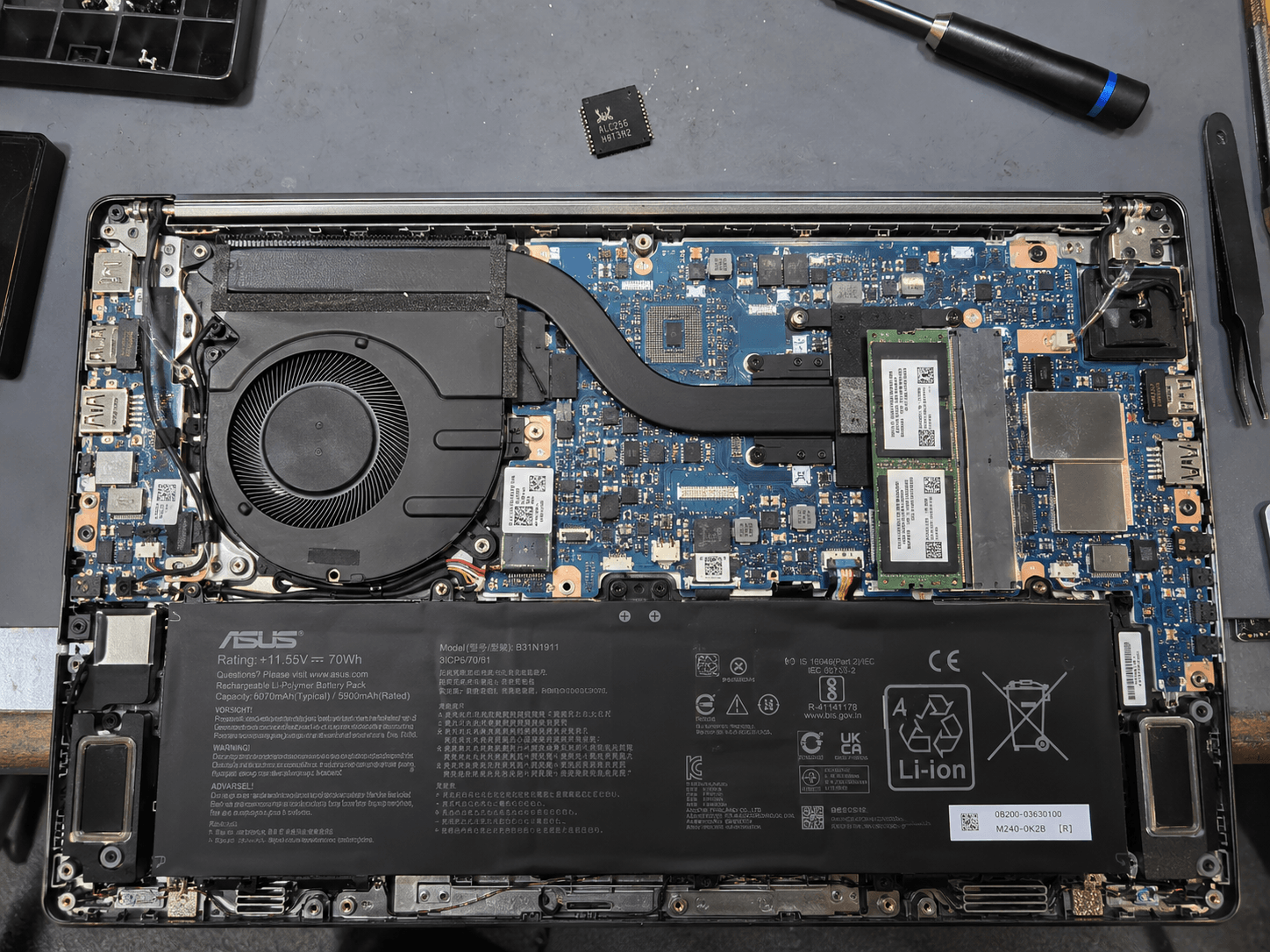 Mikrofon des Laptops fehlt