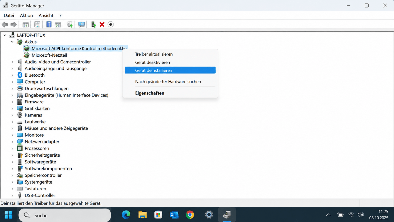 Laptop Akku 0 Prozent
